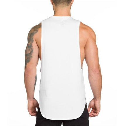 SAMA Men’s Muscle Tank Top – Cotton Gym Fitness Stringer Vest