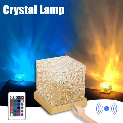 SAMA - Dynamic Water Ripple Projector Lamp Crystal Flame Effect Light