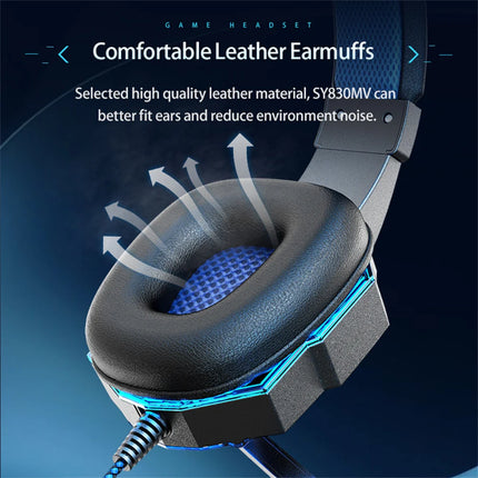 SAMA - Wired Gaming Headset for Laptop – 3.5mm/USB, Mic, LED Lights
