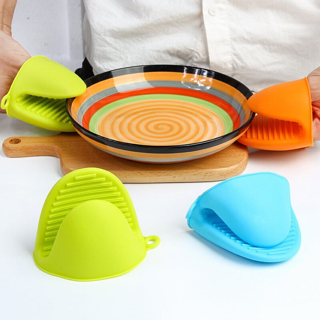 SAMA 2pcs mini silicone finger mitts, food-grade, heat-insulating, non-slip