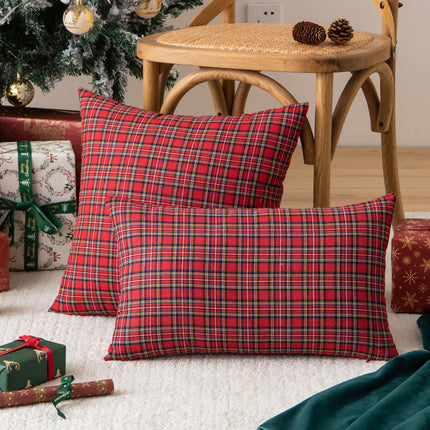 SAMA - Nordic Christmas Plaid Pillow Cover 45x45/30x50cm Cushion Case