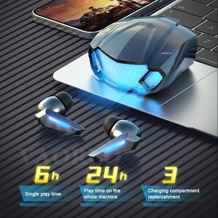 SAMA - M5 Wireless Gaming Earphones – Bluetooth 5.2, Noise Reduction