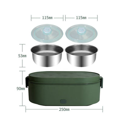 SAMA USB Heated Lunch Box 800ml – Portable Electric Food Warmer