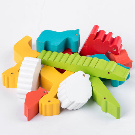 SAMA - Beech Wood Animal Balance Boat – Stacking Seesaw Game (3+)
