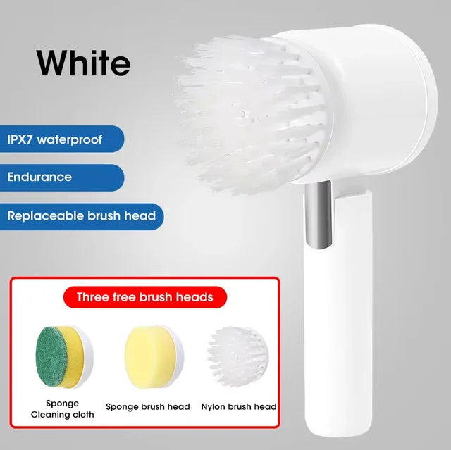 SAMA Electric Spin Scrubber 5-in-1 – 25W, USB-C, 5 Brush Heads