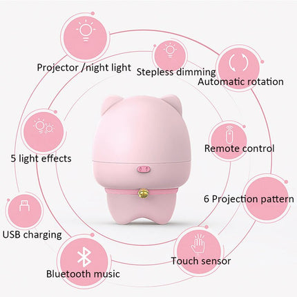 SAMA - Starry Sky Rotating Night Light Projector for Kids Bedroom