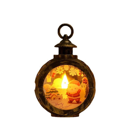 SAMA - LED Christmas Mini Lantern Decoration with Snow Globe Effect