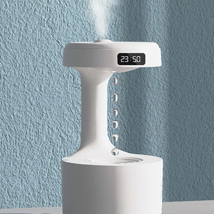 SAMA - Anti-Gravity Water Drop Humidifier – LED Clock 800ml USB