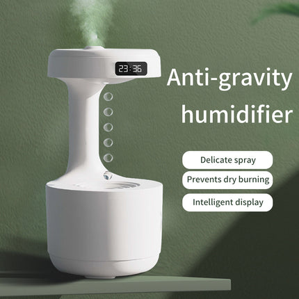 SAMA - Anti-Gravity Water Drop Humidifier – LED Clock 800ml USB