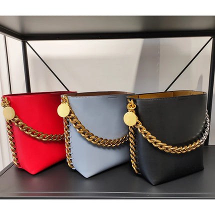 SAMA - Women’s Luxury Bucket Bag – Genuine Leather Shoulder Purse