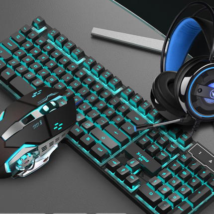 SAMA - Gaming Keyboard Mouse Headset Set – 3-in-1 Wired RGB Combo