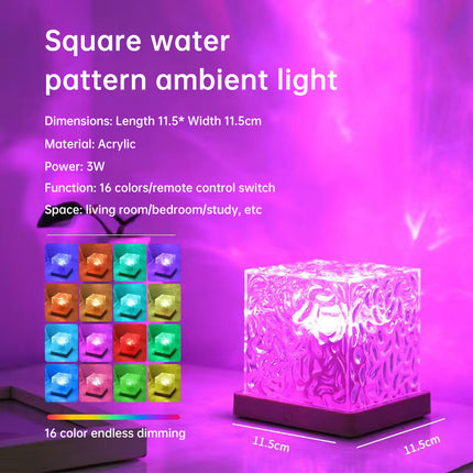 SAMA - Dynamic Water Ripple Projector Lamp Crystal Flame Effect Light