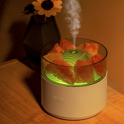 SAMA - Salt Lamp Aromatherapy Humidifier with 7-Color LED & Diffuser