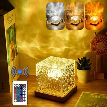 SAMA - Dynamic Water Ripple Projector Lamp Crystal Flame Effect Light