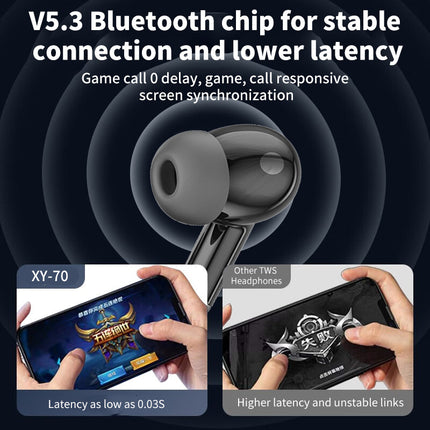 SAMA - XY70 TWS Bluetooth Earphones – ANC/ENC, Bass, Low Latency