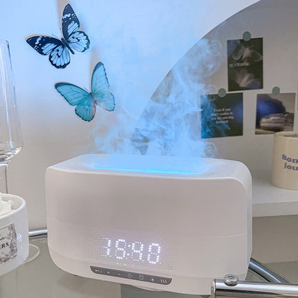 SAMA - Flame Light Humidifier with Bluetooth Speaker & Clock – 400ml