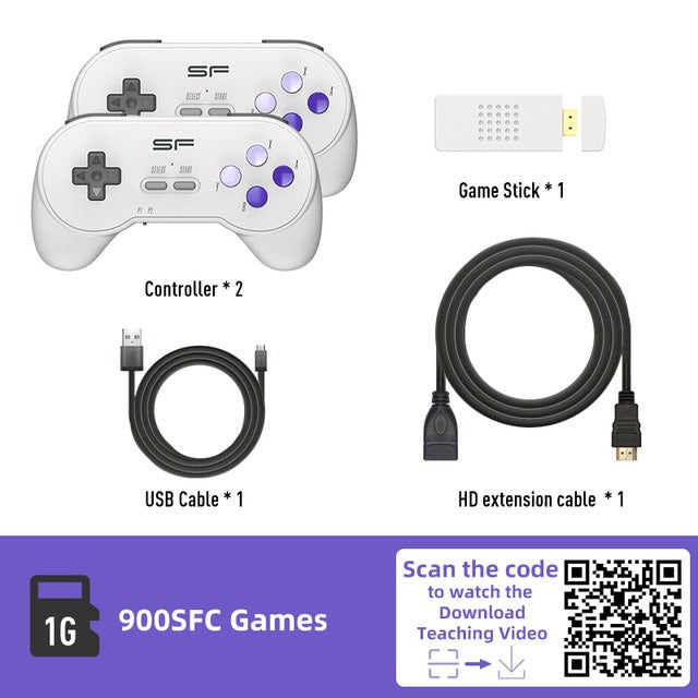 SAMA - SFC Retro Gaming Console – SNES Style Wireless HD Mini Console
