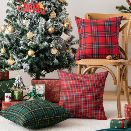 SAMA - Nordic Christmas Plaid Pillow Cover 45x45/30x50cm Cushion Case