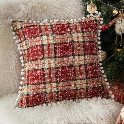 SAMA - Nordic Christmas Plaid Pillow Cover 45x45/30x50cm Cushion Case