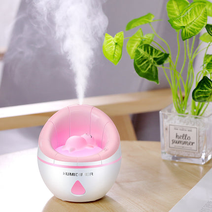 SAMA - Mini USB Humidifier – 350ml Desktop Air Purifier with Fan & Light