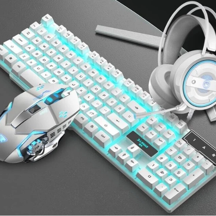 SAMA - Gaming Keyboard Mouse Headset Set – 3-in-1 Wired RGB Combo