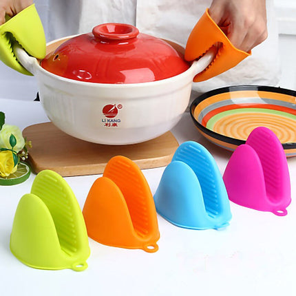 SAMA 2pcs Silicone Anti-Scald Finger Mitts – Non-Slip, Food-Grade