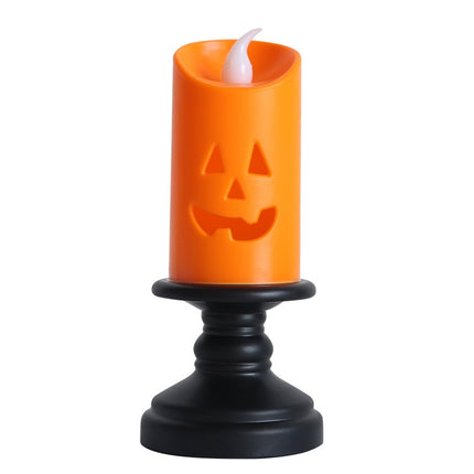 SAMA - LED Halloween Pumpkin Candle Light Flickering Flame Decor