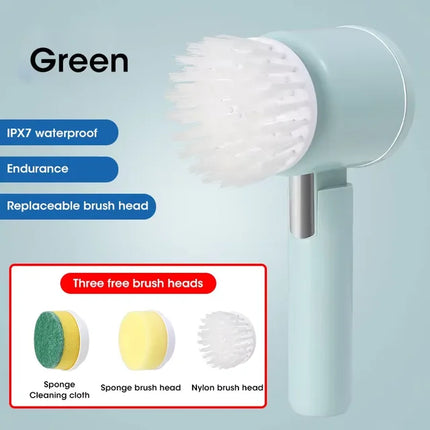SAMA Electric Spin Scrubber 5-in-1 – 25W, USB-C, 5 Brush Heads