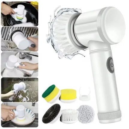 SAMA Electric Spin Scrubber 5-in-1 – 25W, USB-C, 5 Brush Heads