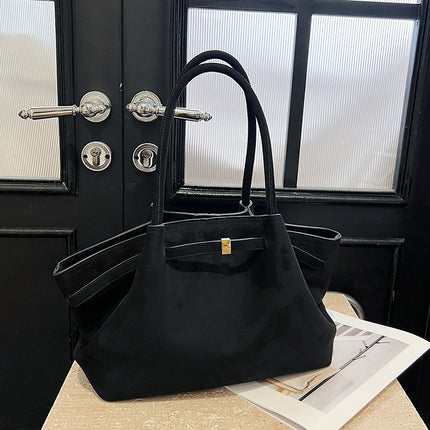 SAMA - Suede Tote Bag for Women – Large Capacity Retro Handbag