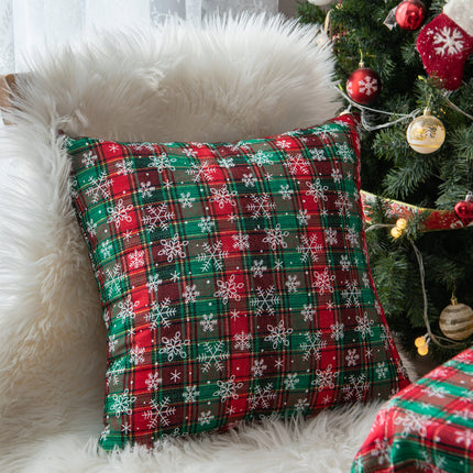 SAMA - Nordic Christmas Plaid Pillow Cover 45x45/30x50cm Cushion Case