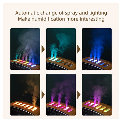 SAMA - Volcano Light Flame Humidifier with Music Clock & Timer