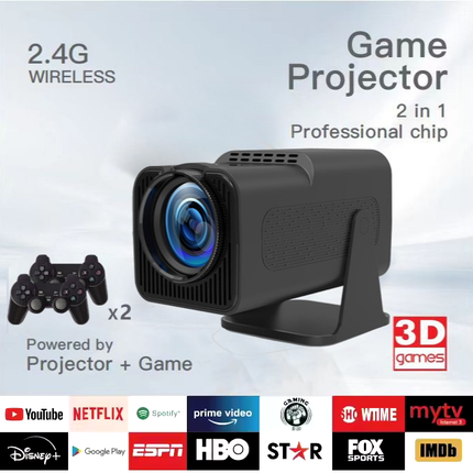 HY320 F600 4K Projector – 32GB Wireless 1080P Android LCD Home Theater