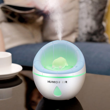 SAMA - Mini USB Humidifier – 350ml Desktop Air Purifier with Fan & Light