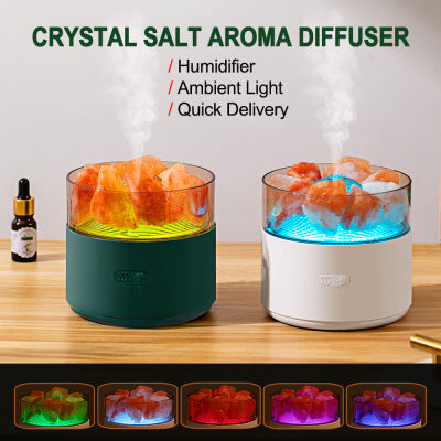 SAMA - Salt Lamp Aromatherapy Humidifier with 7-Color LED & Diffuser