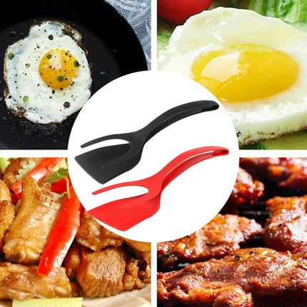 SAMA 2-in-1 Grip & Flip Egg Spatula Tongs – Nonstick, 30.5cm