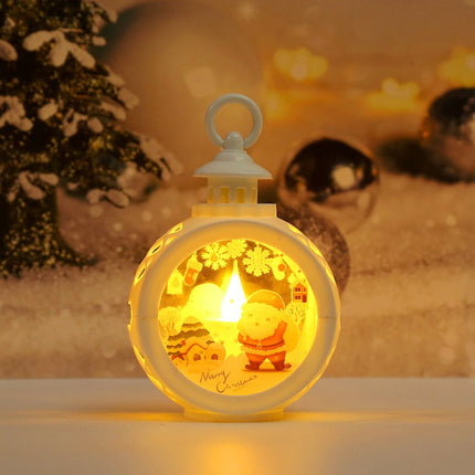 SAMA - LED Christmas Mini Lantern Decoration with Snow Globe Effect