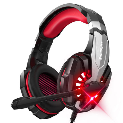 SAMA - S9 Wired Gaming Headset – 3.5mm Plug, Mic, Luminous for PS4/PC