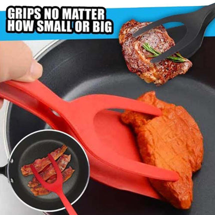 SAMA 2-in-1 Grip & Flip Egg Spatula Tongs – Nonstick, 30.5cm