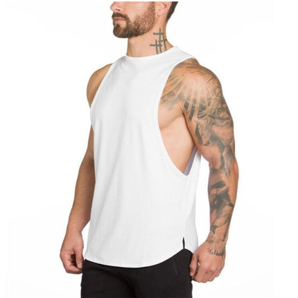 SAMA Men’s Muscle Tank Top – Cotton Gym Fitness Stringer Vest