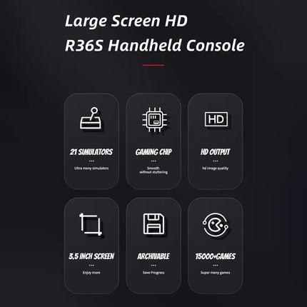 SAMA - R36S Handheld Retro Game Console – 3.5" Open-Source Emulator