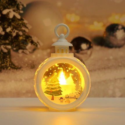 SAMA - LED Christmas Mini Lantern Decoration with Snow Globe Effect