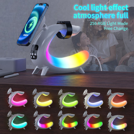 SAMA - 6-in-1 Wireless Charger Power Bank Clock Speaker Night Light Y18