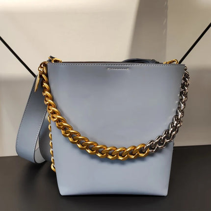 SAMA - Women’s Luxury Bucket Bag – Genuine Leather Shoulder Purse