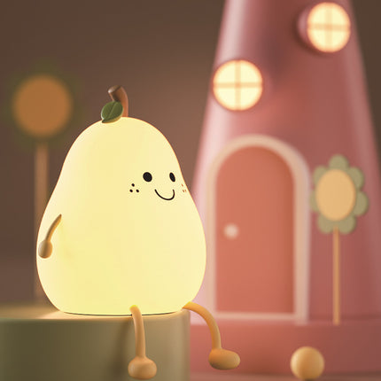 SAMA - Cute Pear Duck Silicone Night Light with Timer & Color Changing