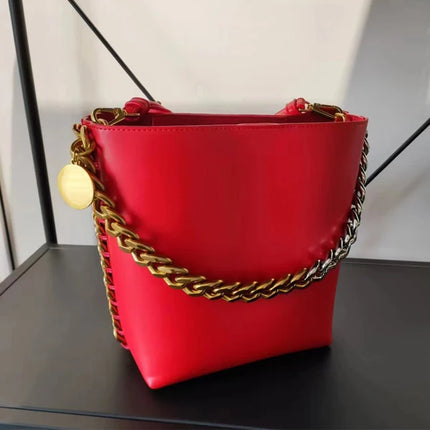 SAMA - Women’s Luxury Bucket Bag – Genuine Leather Shoulder Purse
