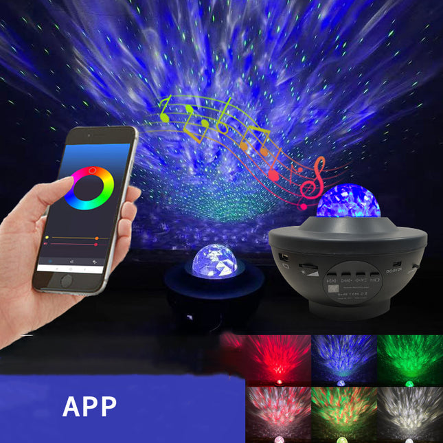 SAMA - Galaxy Starry Night LED Projector with Bluetooth Music & Remote