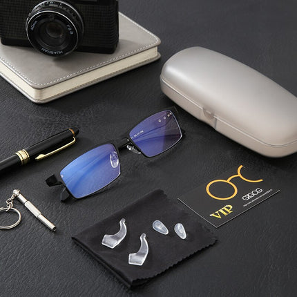 SAMA - Titanium Blue Light Glasses – Anti-Eye Strain Gaming Eyewear