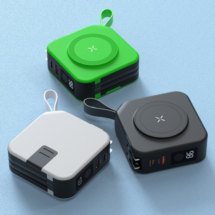 SAMA 5-in-1 Magnetic Wireless Power Bank – 10,000mAh Portable