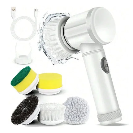 SAMA Electric Spin Scrubber 5-in-1 – 25W, USB-C, 5 Brush Heads